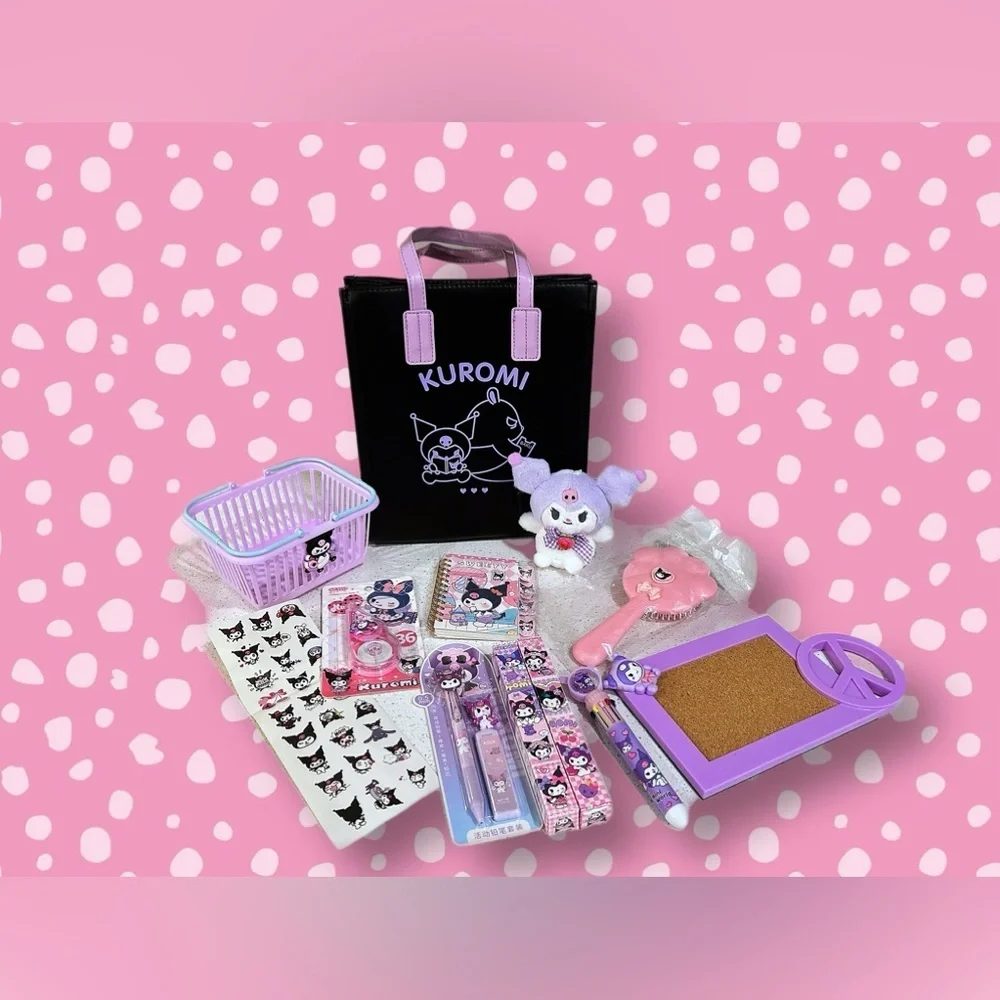 Kuromi Bag Bundle with bonus Kuromi mini plush🌟🌟🌟🌟
